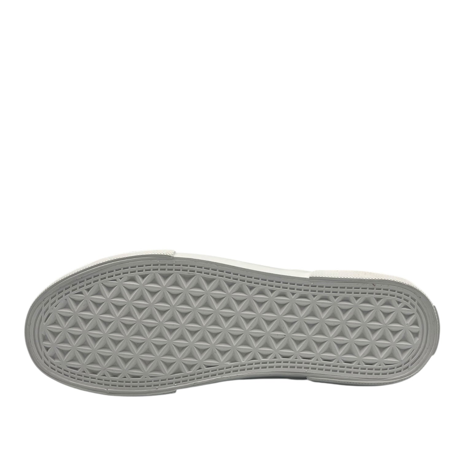 Semelle de chaussure grise en caoutchouc à motif géométrique, LA CHAUSSURERIE