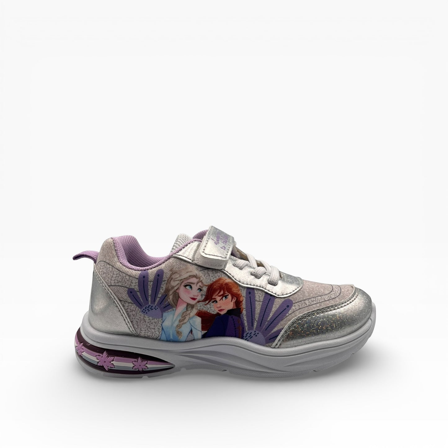 Baskets Lumineuses La Reine des Neiges – Elsa & Anna – Argent Scintillant