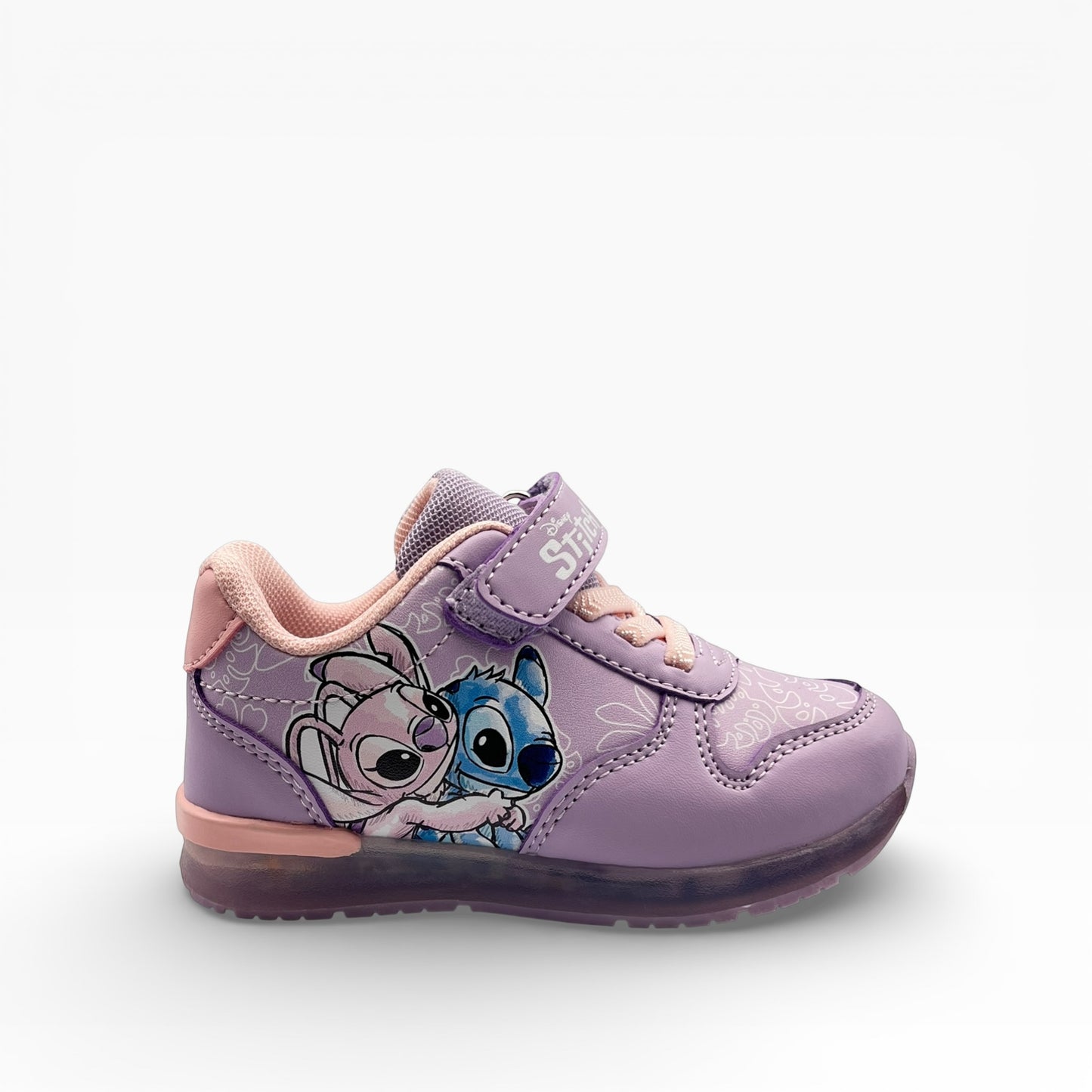 Baskets Lumineuses Disney Stitch & Angel – Violet Pastel & Rose