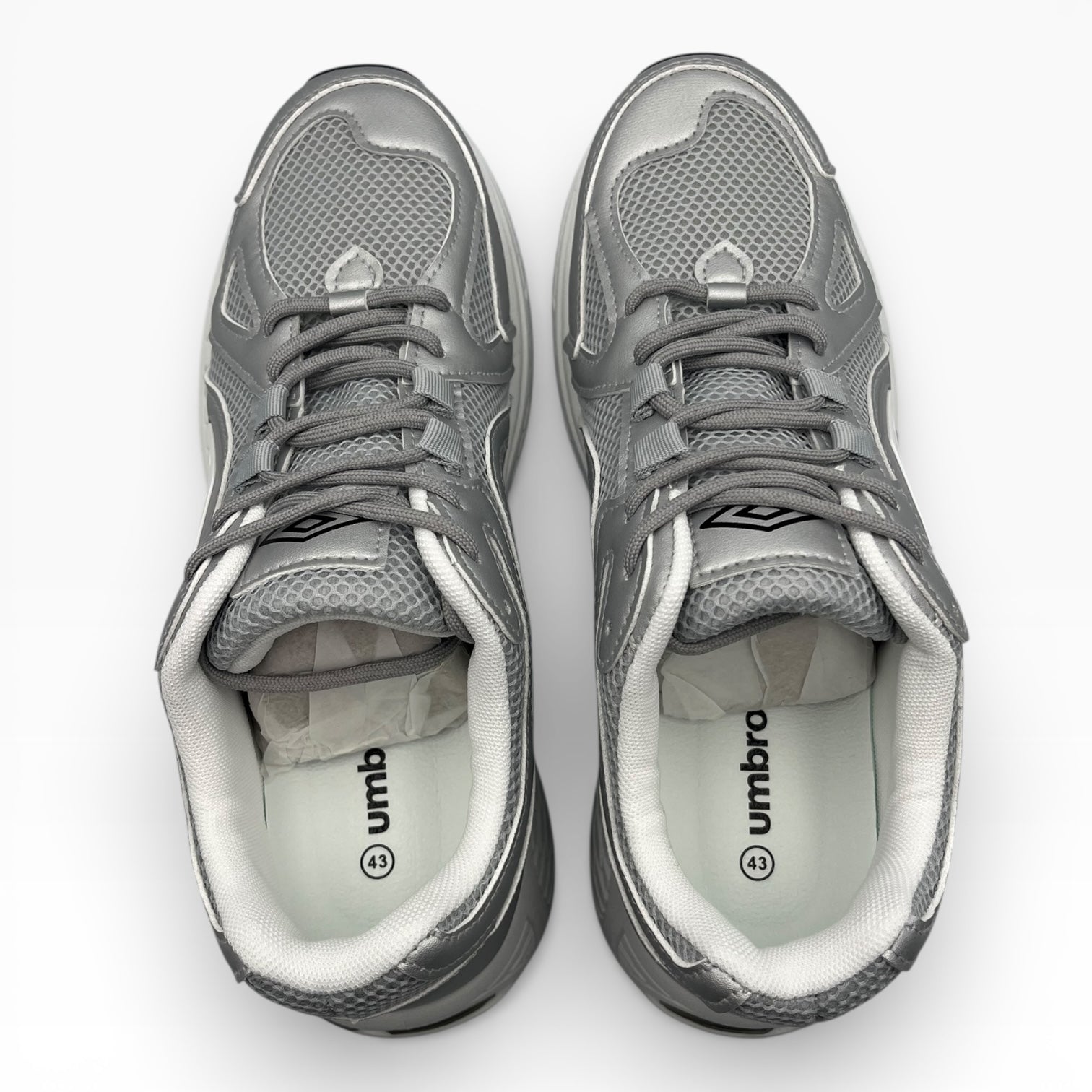 Chaussures de sport grises Umbro pour homme, vue du dessus, LA CHAUSSURERIE