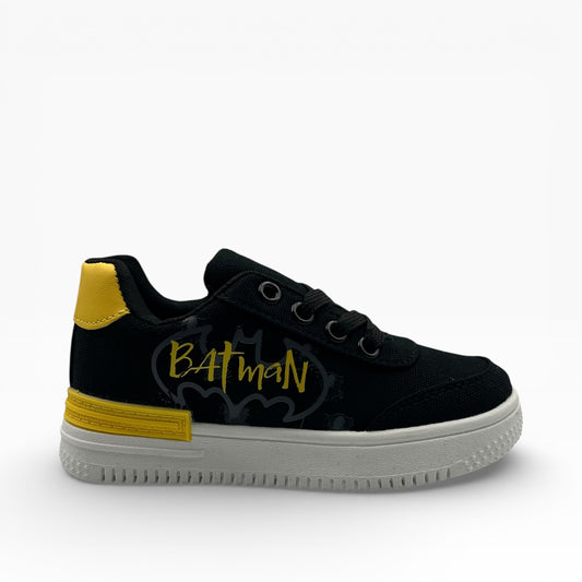 Basket enfant noire et jaune Batman, semelle blanche, LA CHAUSSURERIE