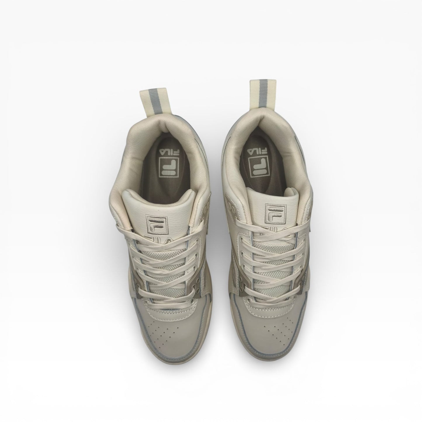 Baskets Fila Casim beige homme vues du dessus, chaussures élégantes LA CHAUSSURERIE