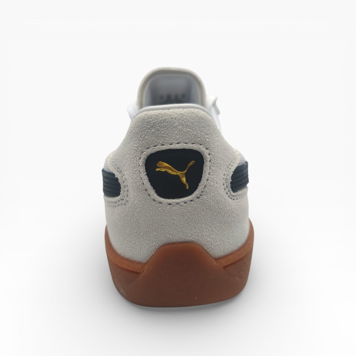 Basket Puma Super Team OG gris daim, semelle gomme, vue arrière, LA CHAUSSURERIE