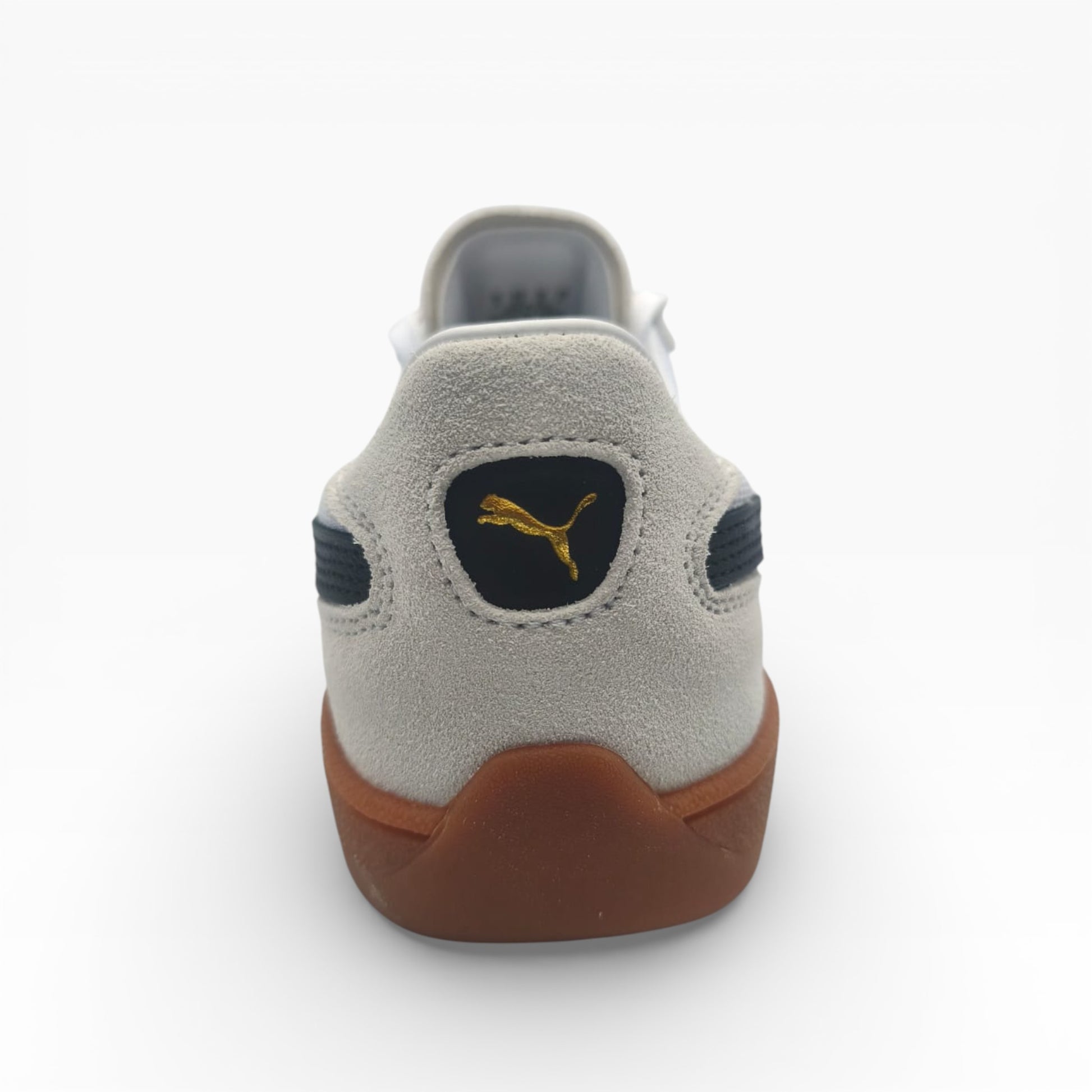 Basket Puma Super Team OG gris daim, semelle gomme, vue arrière, LA CHAUSSURERIE