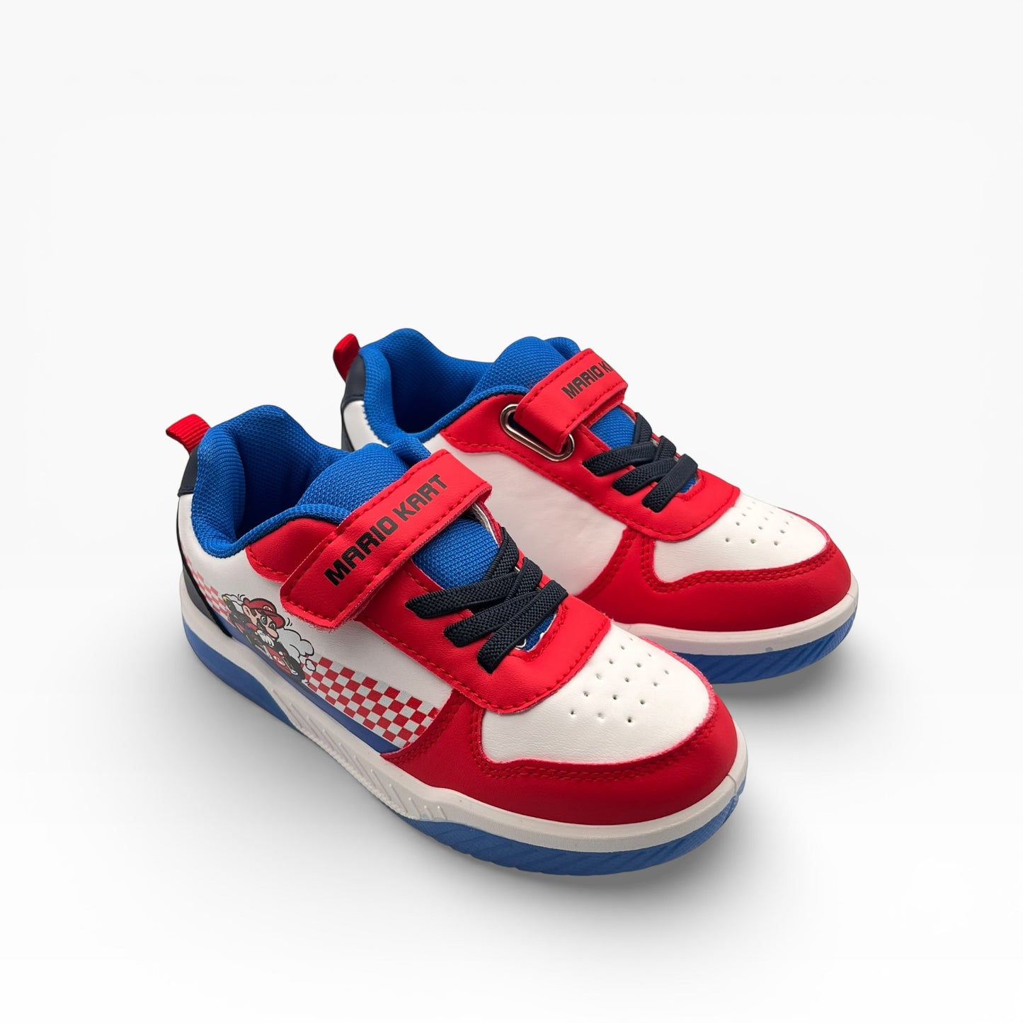 Baskets Lumineuses Super Mario – Rouge & Bleu – Semelles LED Flash