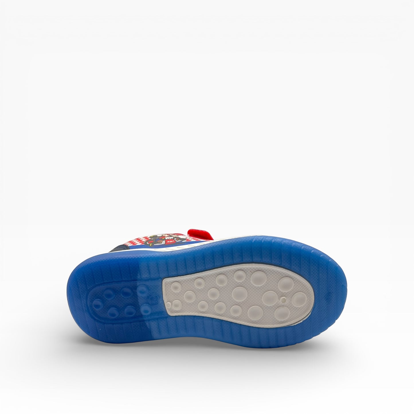 Baskets Lumineuses Super Mario – Rouge & Bleu – Semelles LED Flash