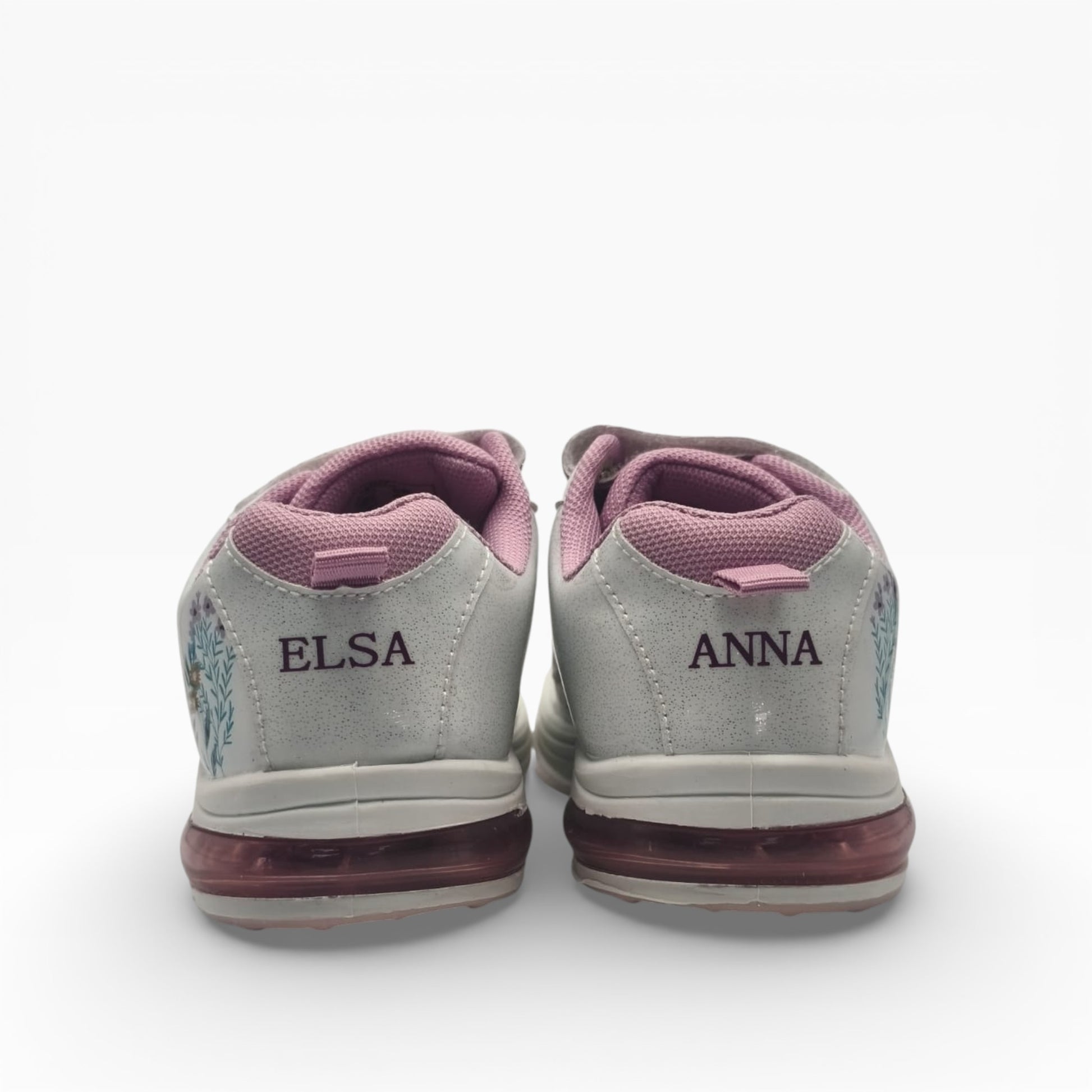 Baskets blanches et roses enfants Reine des Neiges Elsa Anna, LA CHAUSSURERIE
