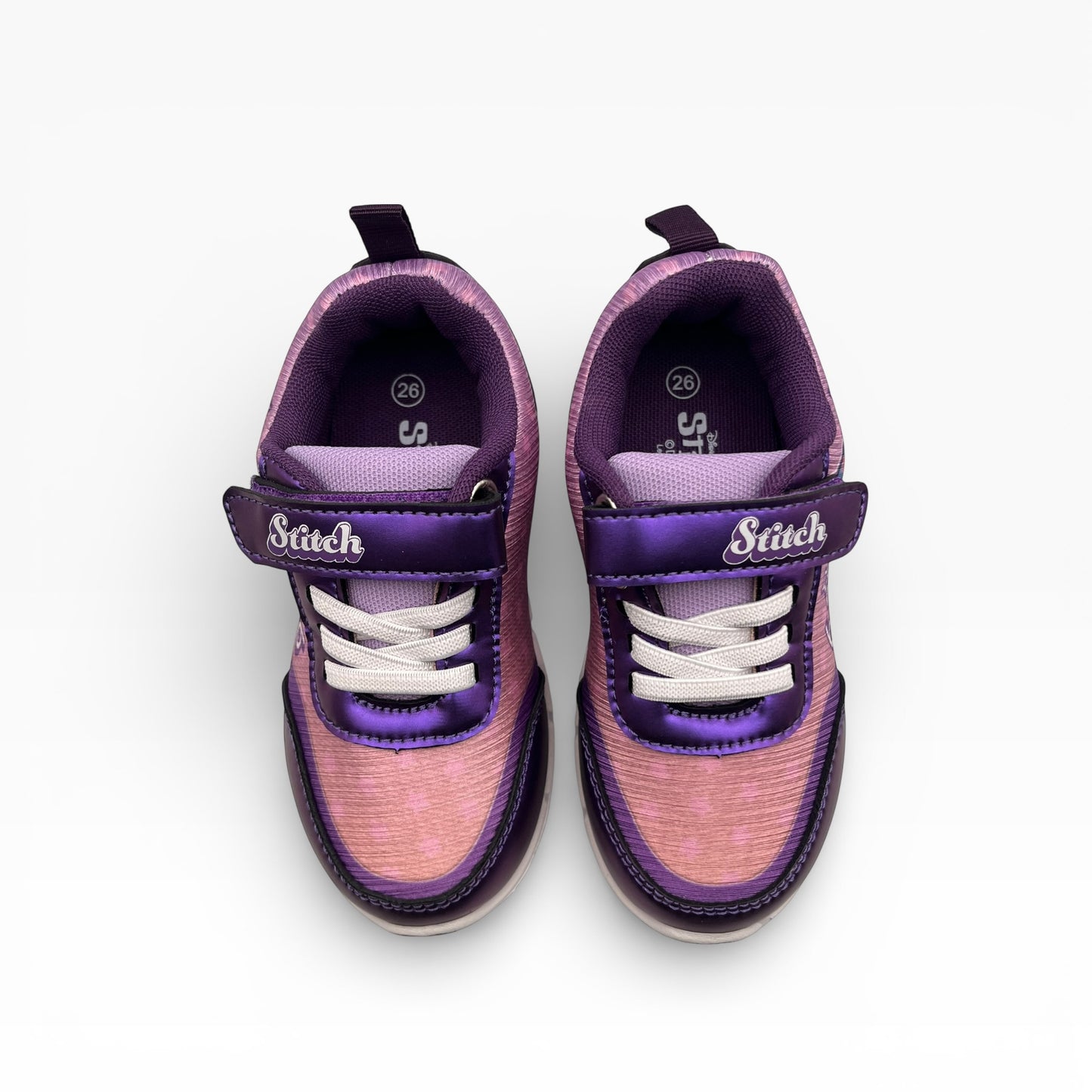 Baskets Sport Lumineuses Stitch – Expérience 626 – Violet Métallisé