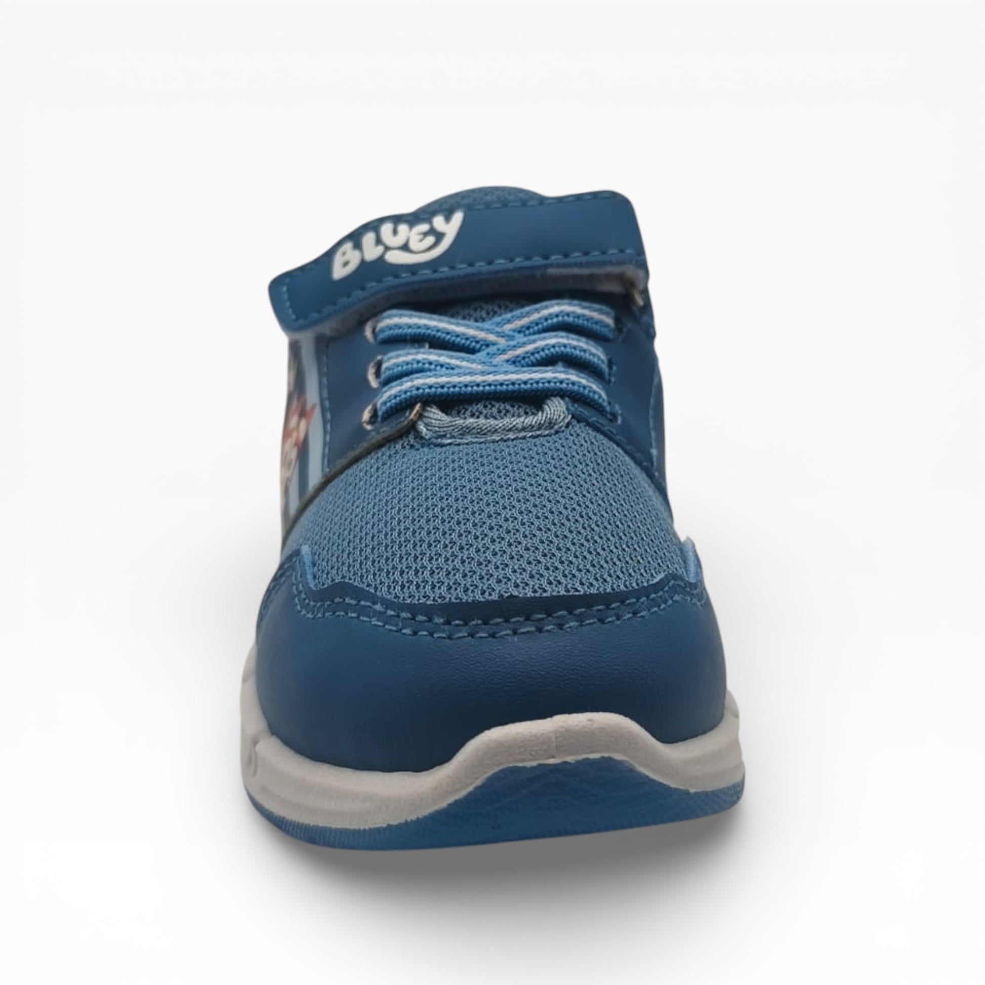 Baskets enfant bleues Bluey en mesh, fermeture scratch, LA CHAUSSURERIE