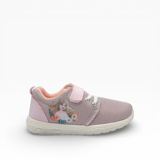 Chaussure fille rose motif Reine des Neiges Elsa, basket enfant LA CHAUSSURERIE
