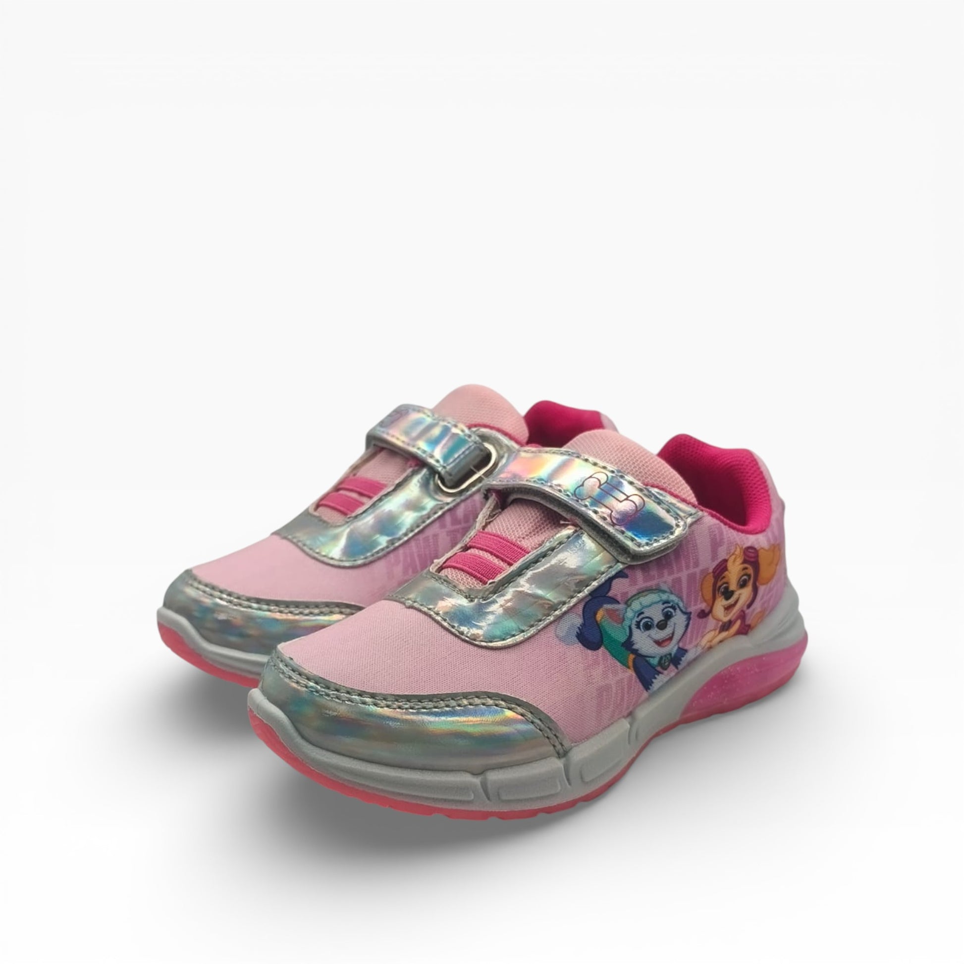 Baskets fille roses irisés Pat' Patrouille personnages, LA CHAUSSURERIE