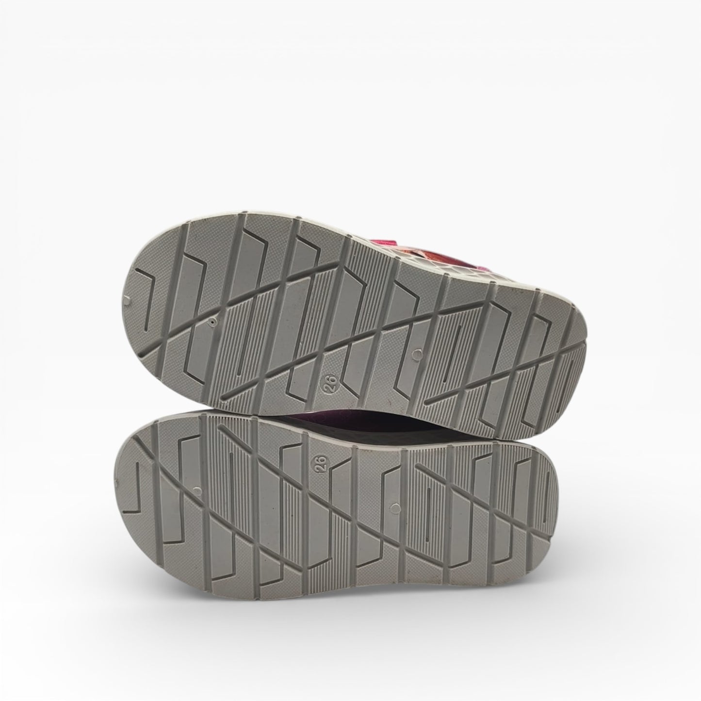 Semelle antidérapante grise de chaussure enfant Reine des Neiges, vue dessous, LA CHAUSSURERIE