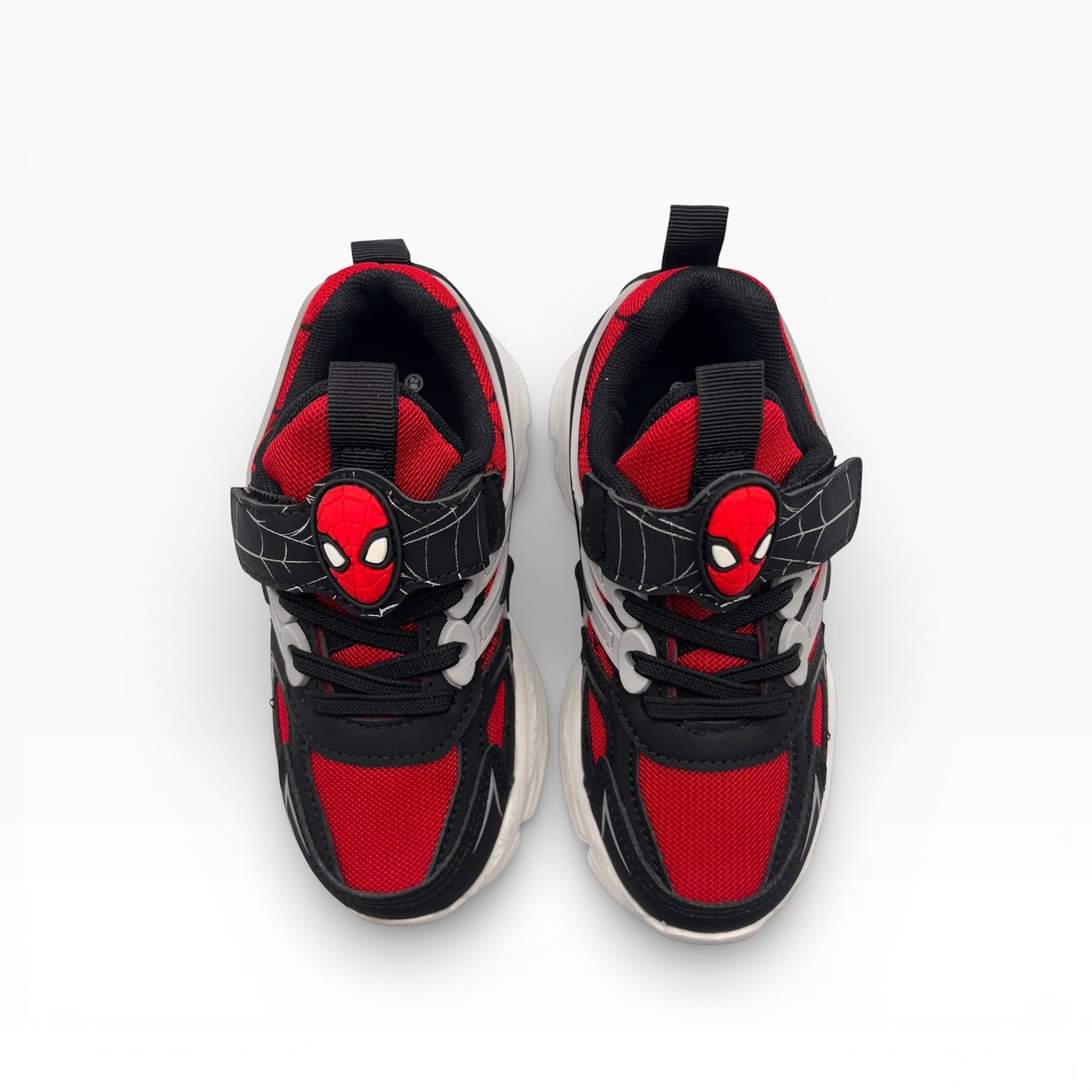 Baskets Lumineuses Marvel Spiderman – Rouge & Noir "Ultimate" – Semelles LED Flash