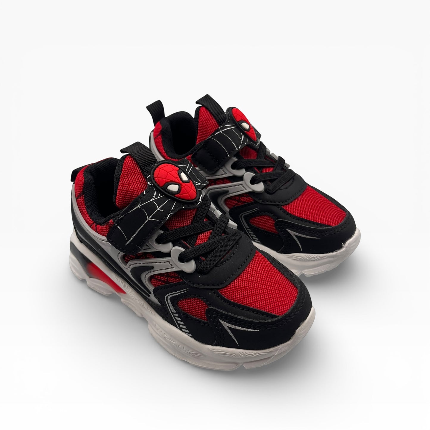 Baskets Lumineuses Marvel Spiderman – Rouge & Noir "Ultimate" – Semelles LED Flash