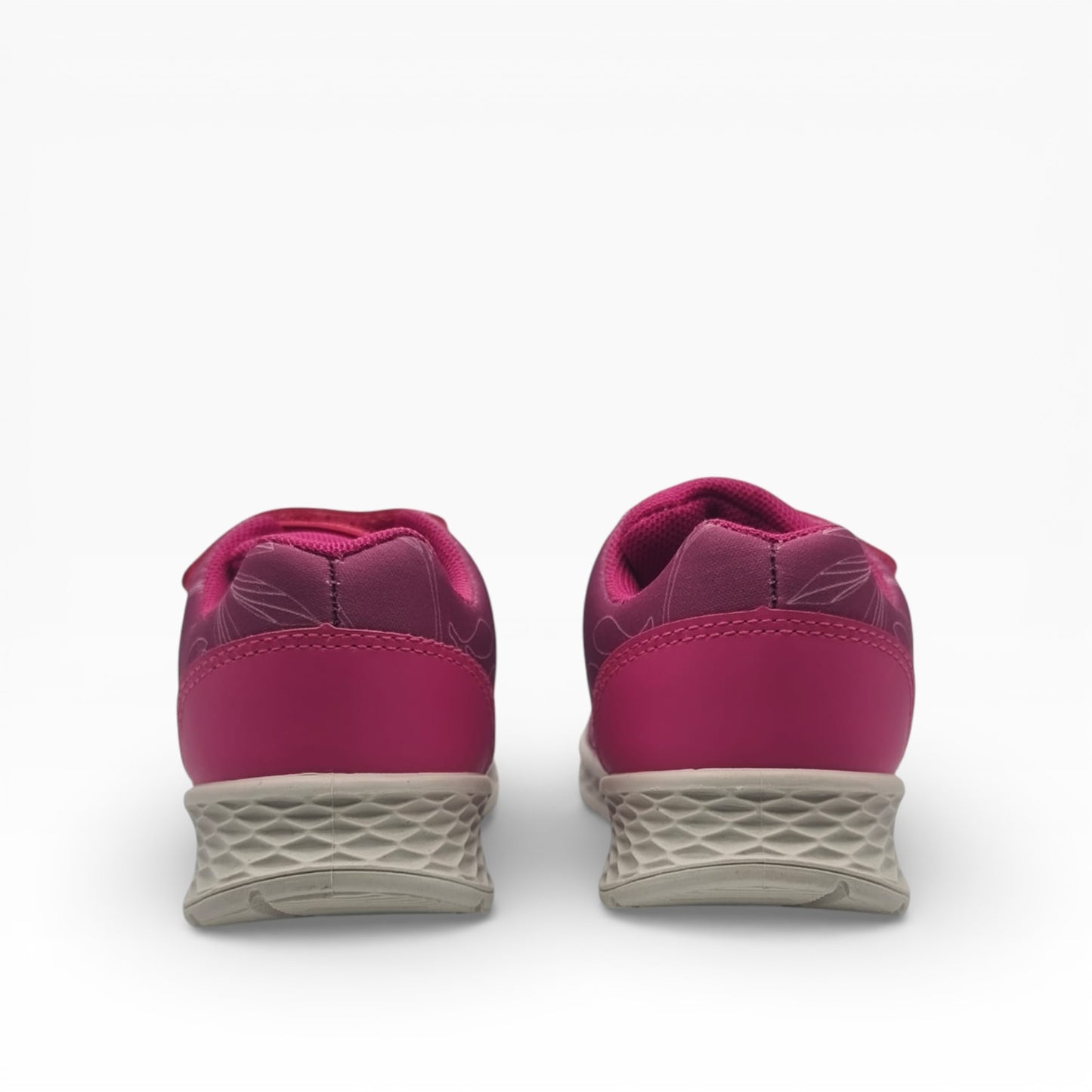 Baskets fille roses Disney talon large, vue arrière, LA CHAUSSURERIE