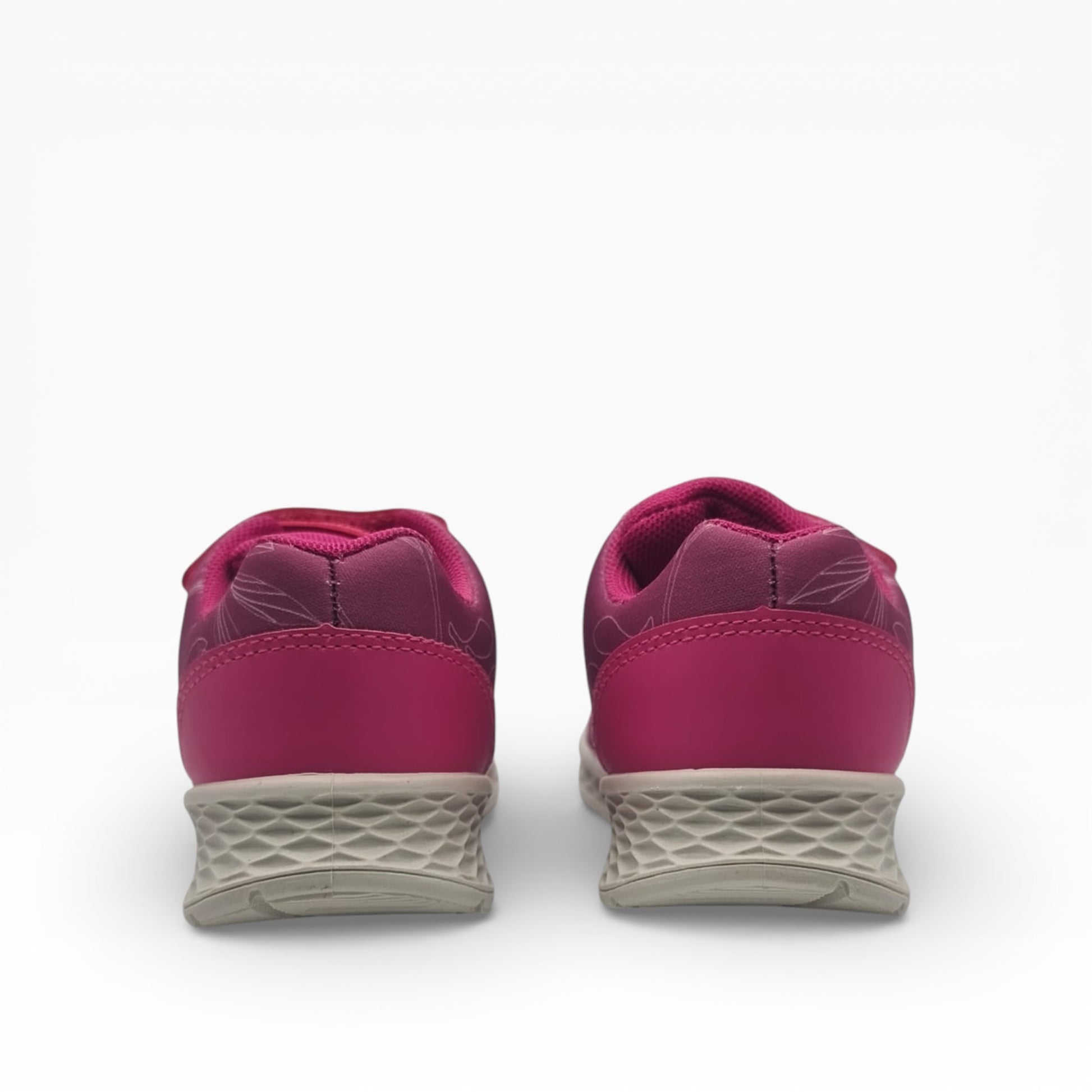 Baskets fille roses Disney talon large, vue arrière, LA CHAUSSURERIE