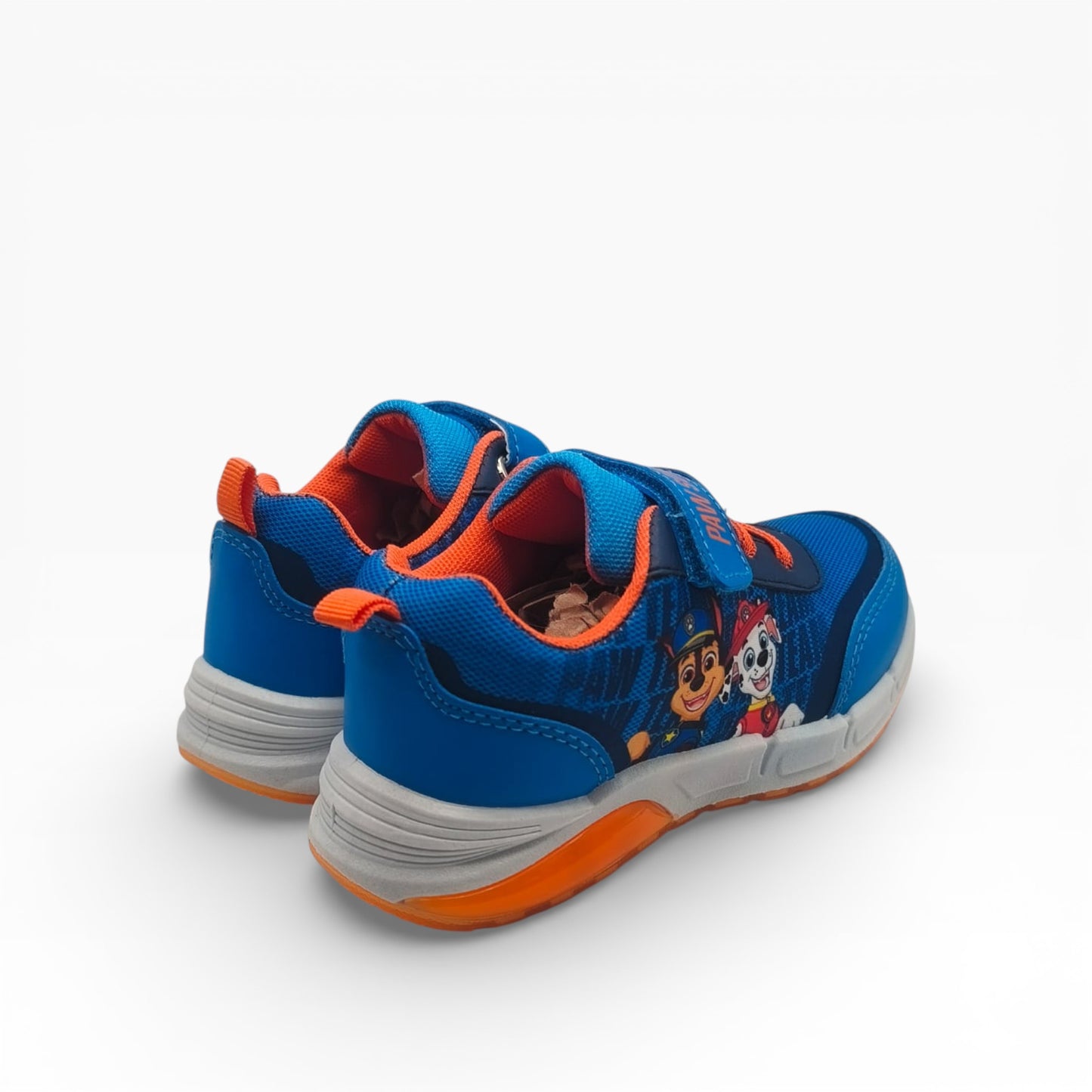 Chaussures enfant bleu orange Pat' Patrouille, motif personnages, LA CHAUSSURERIE